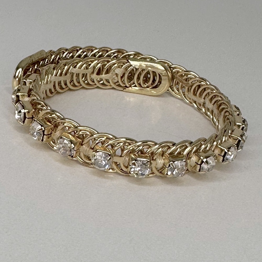 Adjustable‎ Sparkly Gold Cuff Rhinestone Bracelet 3/$40 Bundle and Save